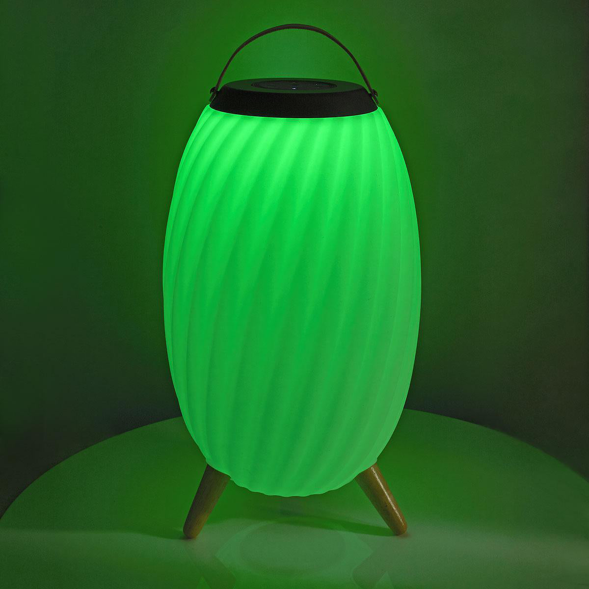 Bluetooth-Lautsprecher mit Mood Light | 6 Std | Ambiente Design | 90 W | Mono | RGB / Warmweiss | IPX5 | Verknüpfbar | Grau / Weiss
