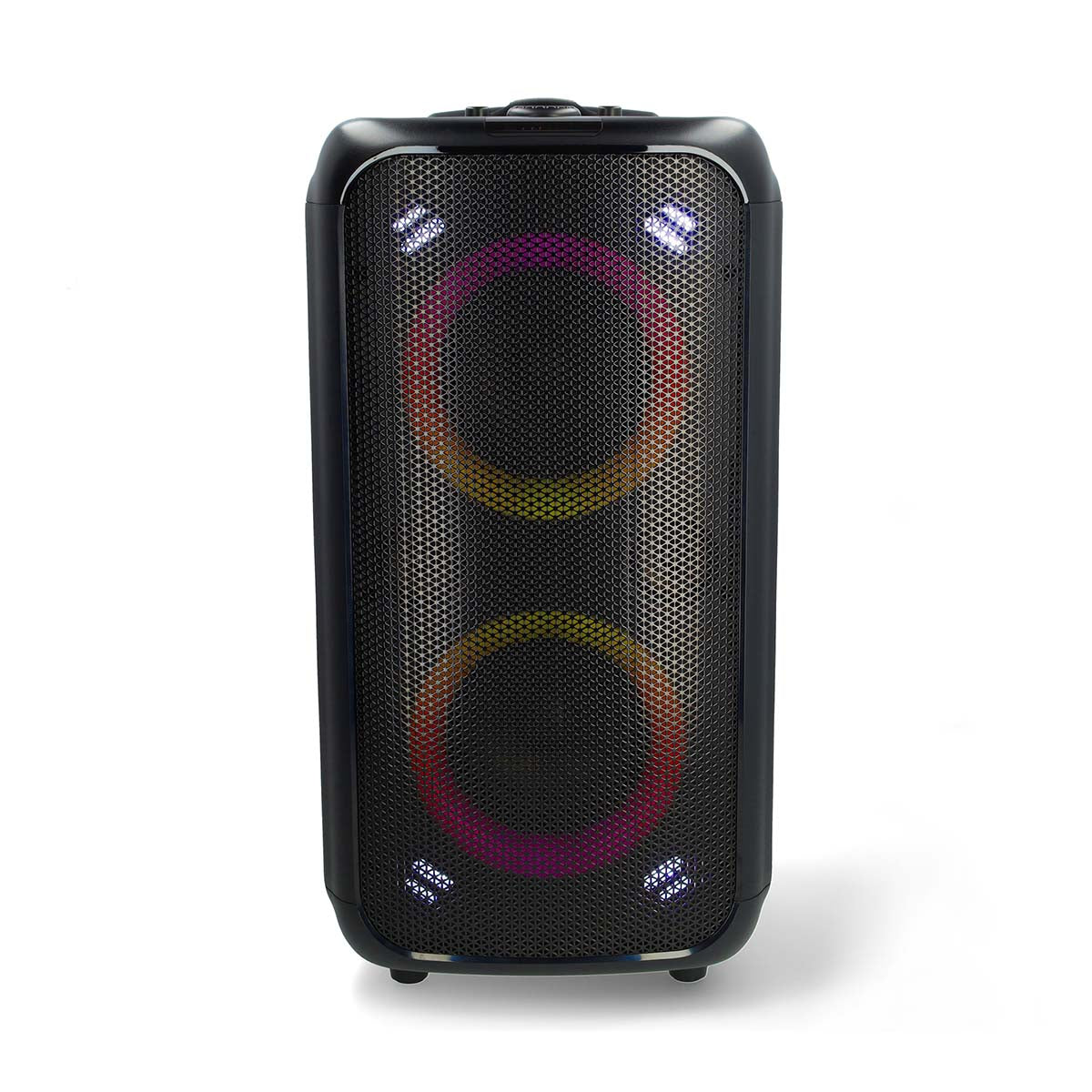 Bluetooth®-Party-Lautsprecher | max. Batteriespielzeit: 5 Std | 240 W | Tragegriff | Partylicht | Equalizer | Orange / Schwarz