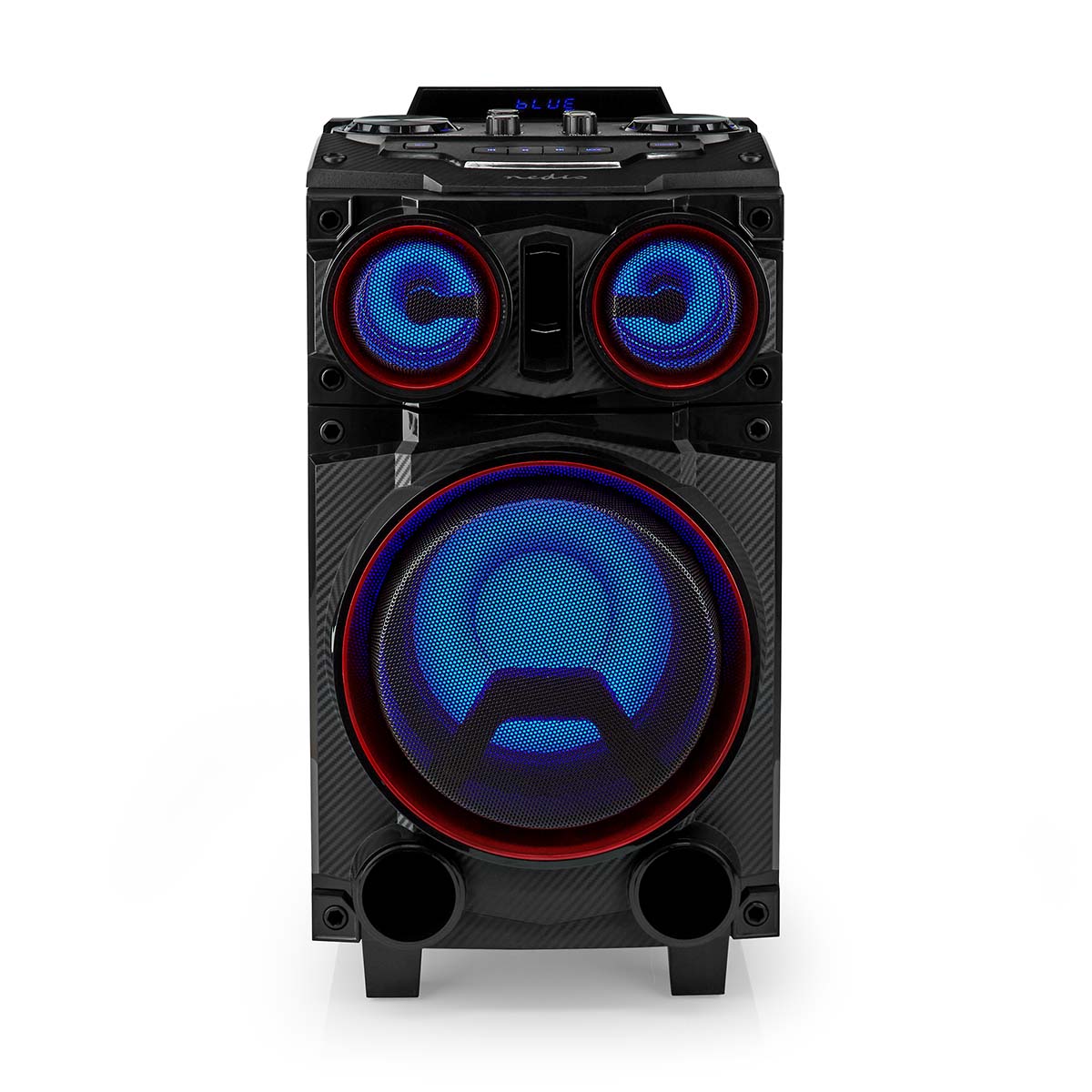 Bluetooth®-Party-Lautsprecher | max. Batteriespielzeit: 6.5 Std | 120 W | Tragegriff | Partylicht | Equalizer | Schwarz