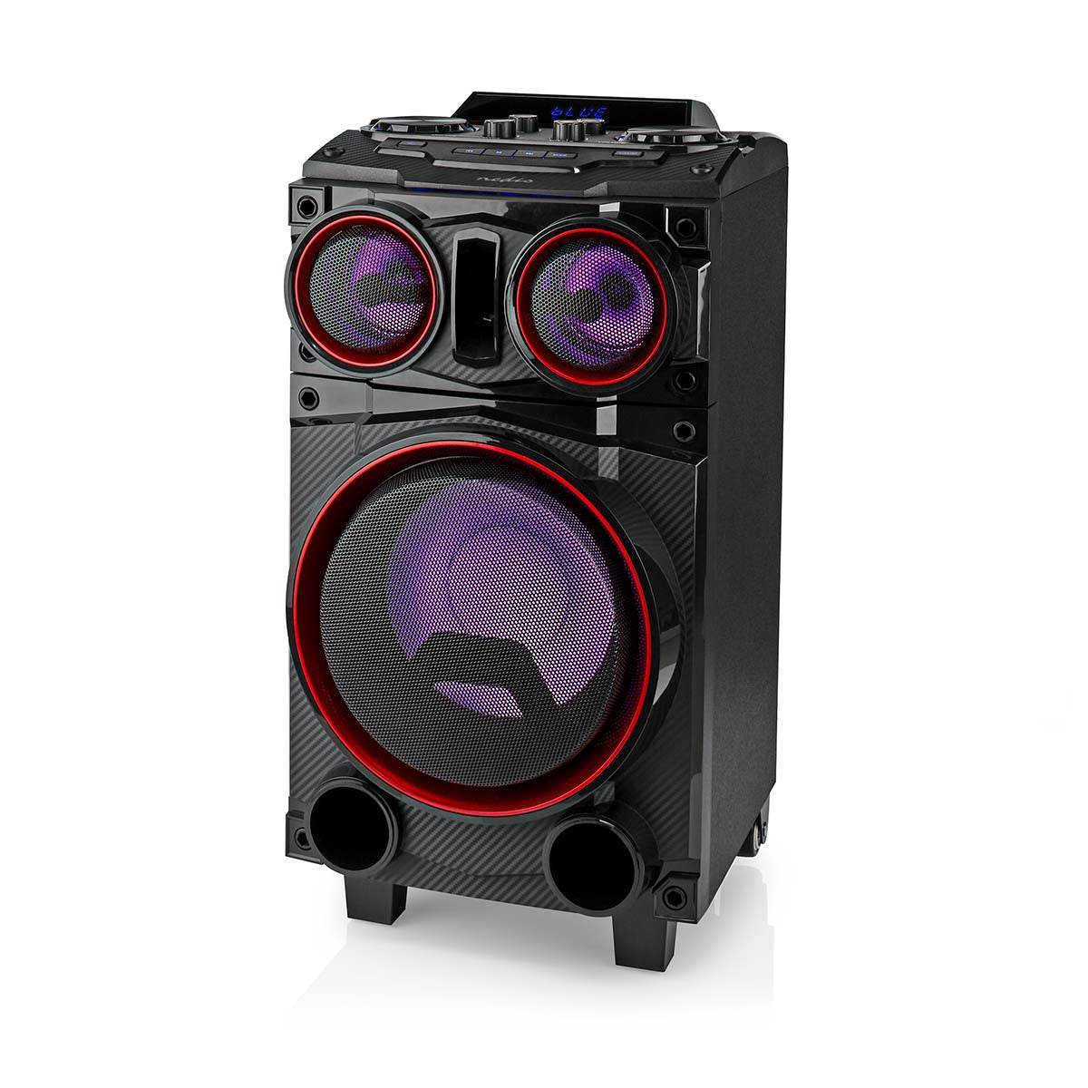 Bluetooth®-Party-Lautsprecher | max. Batteriespielzeit: 6.5 Std | 120 W | Tragegriff | Partylicht | Equalizer | Schwarz