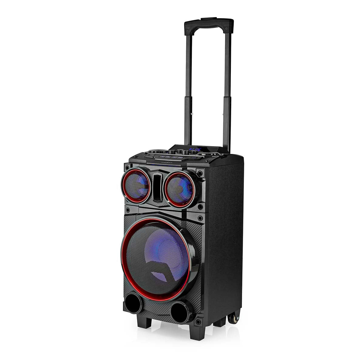 Bluetooth®-Party-Lautsprecher | max. Batteriespielzeit: 6.5 Std | 120 W | Tragegriff | Partylicht | Equalizer | Schwarz