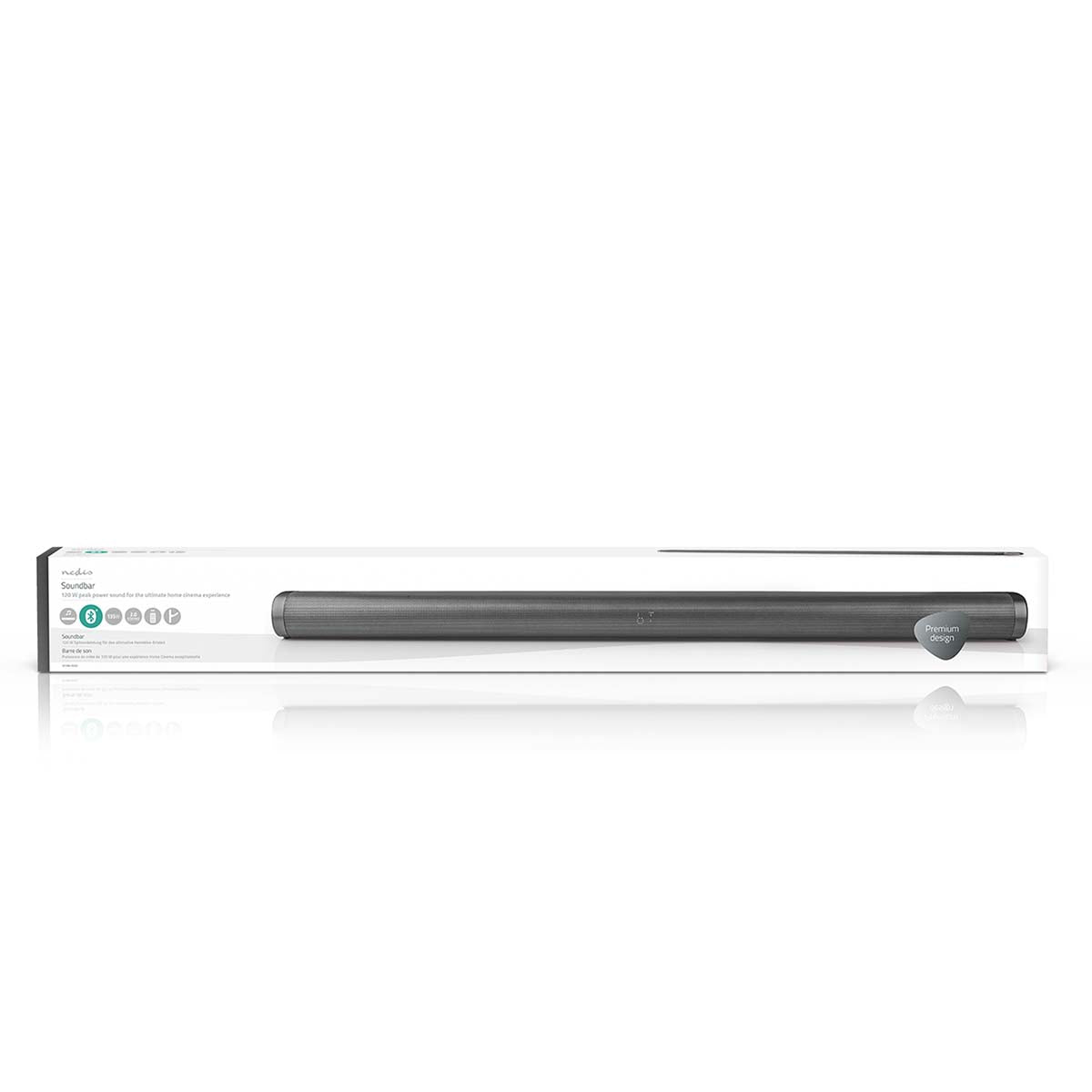 Soundbar | 2.0 | DSP-Programme | 135 W | 1x 3.5 mm / 1x Coax Audio / 1x Optisch / 1x USB | 1x HDMI (mit ARC) | Bluetooth® | Montierbar | Dunkelgrau / Schwarz