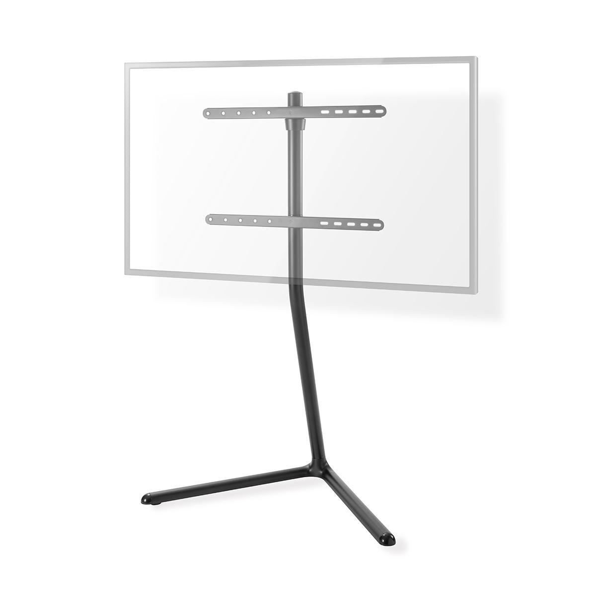 TV Bodenständer | 49-70 " | maximal unterstützes Bildschirmgewicht: 40 kg | V-shape Design | Anti-Kipp-Gurt | Schnappverschluss | Aluminium / Stahl | Schwarz