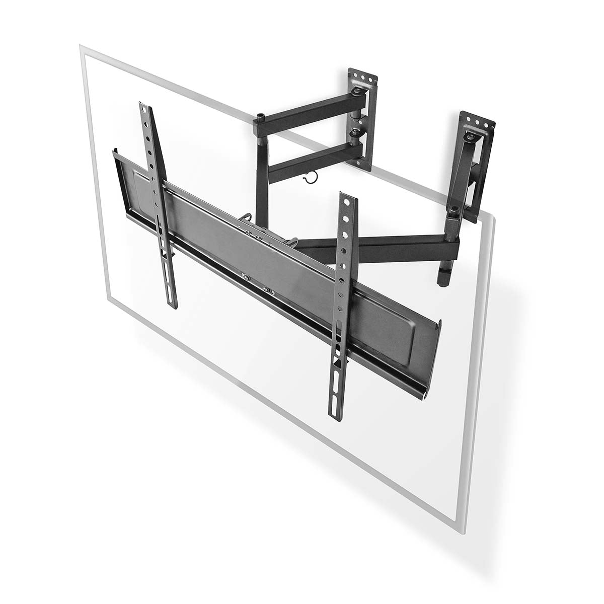 Vollbewegliche-TV-Wandhalterung | 32-70 " | maximal unterstützes Bildschirmgewicht: 40 kg | kippbar | drehbar | Minimaler Wandabstand: 80 mm | Maximaler Wandabstand: 520 mm | 3 Drehpunkt(e) | Stahl | Schwarz