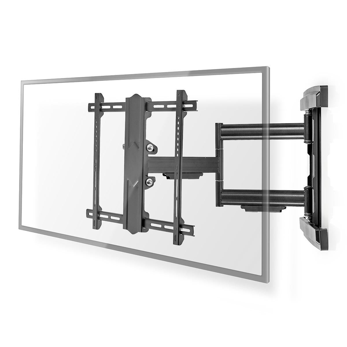 Vollbewegliche-TV-Wandhalterung | 37-80 " | maximal unterstützes Bildschirmgewicht: 50 kg | kippbar | drehbar | Minimaler Wandabstand: 70 mm | Maximaler Wandabstand: 650 mm | 3 Drehpunkt(e) | Stahl | Schwarz