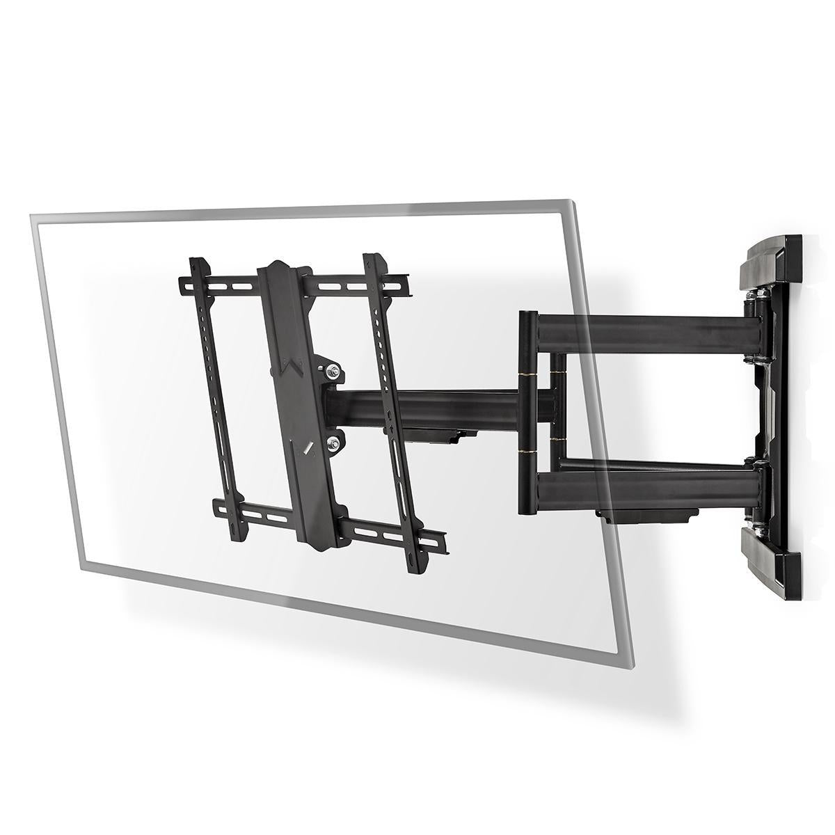 Vollbewegliche-TV-Wandhalterung | 37-80 " | maximal unterstützes Bildschirmgewicht: 70 kg | kippbar | drehbar | Minimaler Wandabstand: 70 mm | Maximaler Wandabstand: 800 mm | 6 Drehpunkt(e) | Stahl | Schwarz