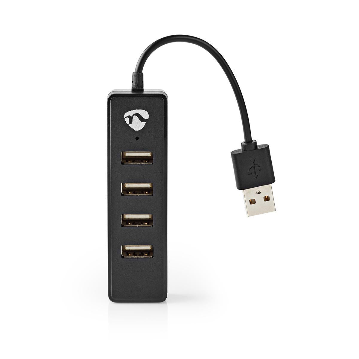 USB-Hub | USB-A Stecker | 4x USB A Female | 4-Port port(s) | USB 2.0 | Stromversorgung über USB