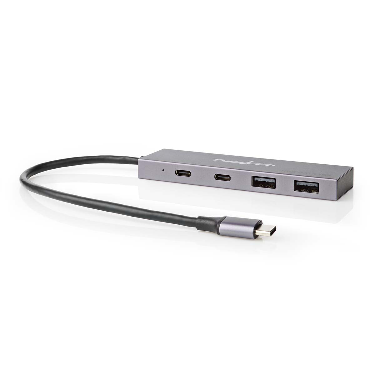 USB-Hub | 1x USB-C™ 3.2 Gen 2 Male | 2x USB-A 3.2 Gen 2 Female / 2x USB-C™ 3.2 Gen 2 Female | 4-Port port(s) | USB 3.2 Gen 2 | Stromversorgung über USB | 10 Gbps