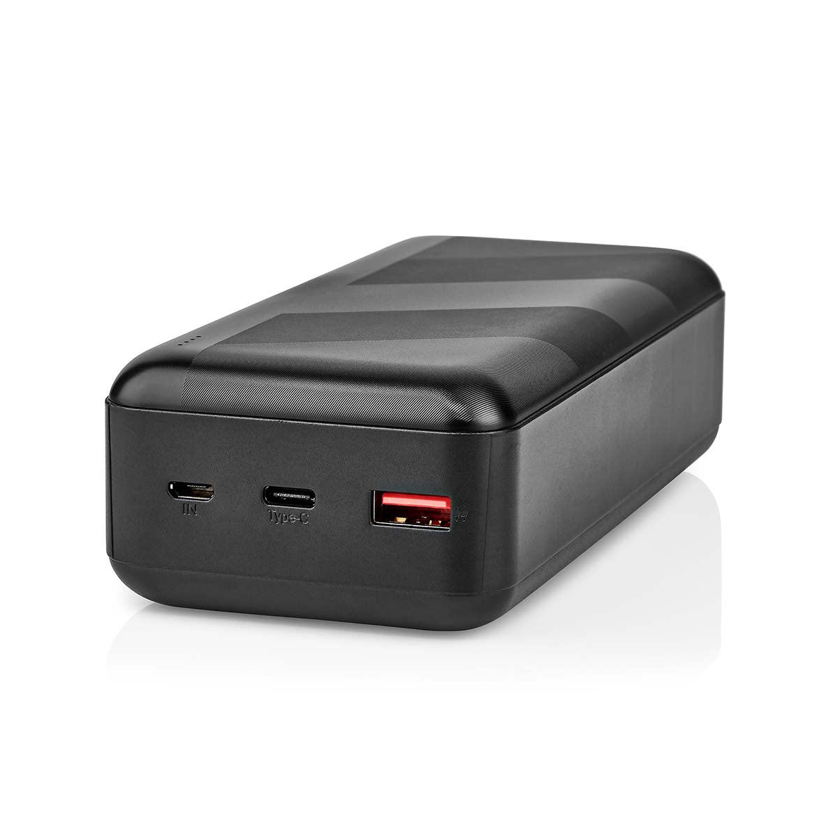 powerbank | 30000 mAh | 1.5 / 2.0 / 3.0 A | Anzahl der Ausgänge: 2 | Ausgangsanschluss: 1x USB-A / 1x USB-C™ | Eingangsverbindung: 1x Micro USB / 1x USB-C™ | PD3.0 20W | Lithium-Polymer