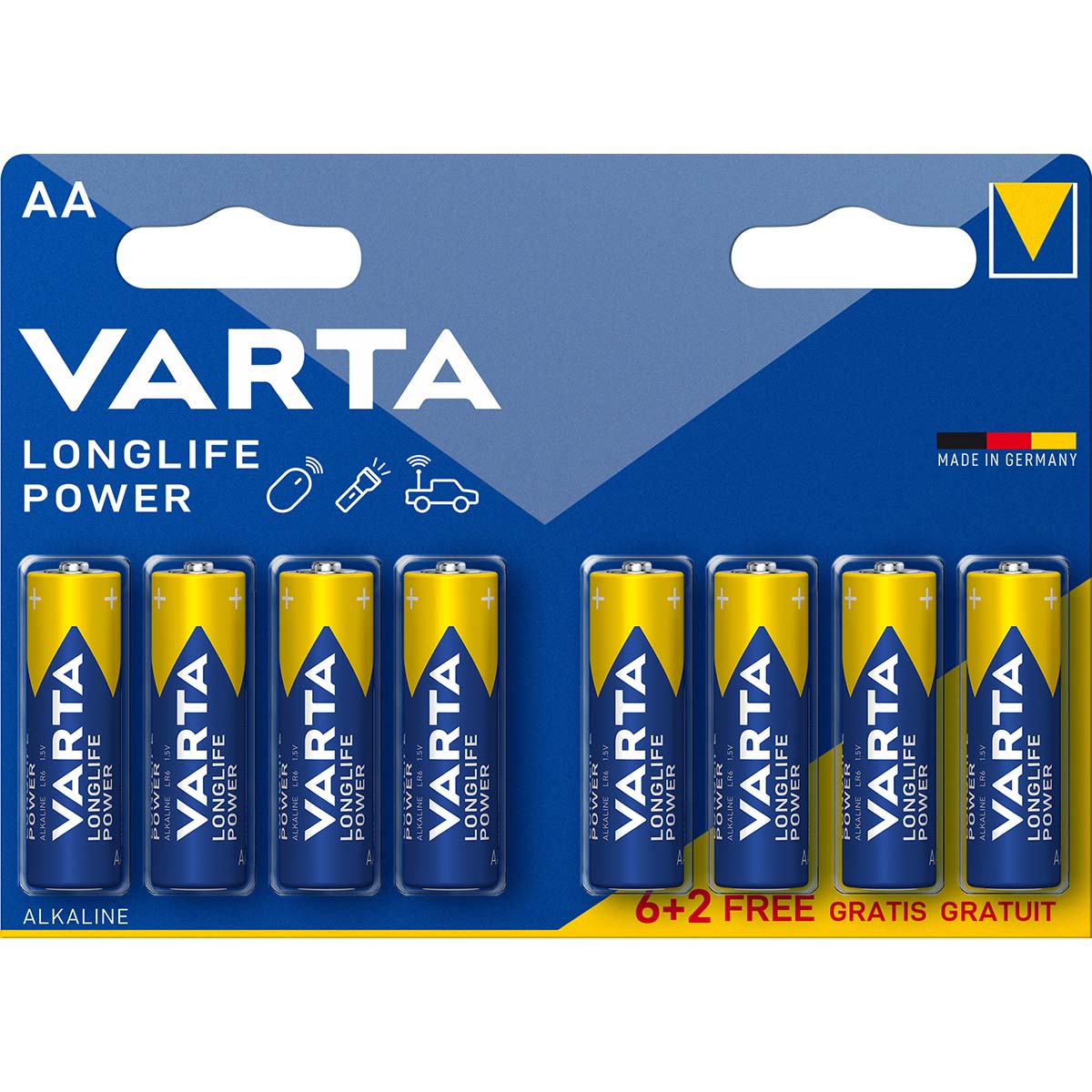 Alkaline Batterie AA | 1.5 V DC | 8-Werbeblister