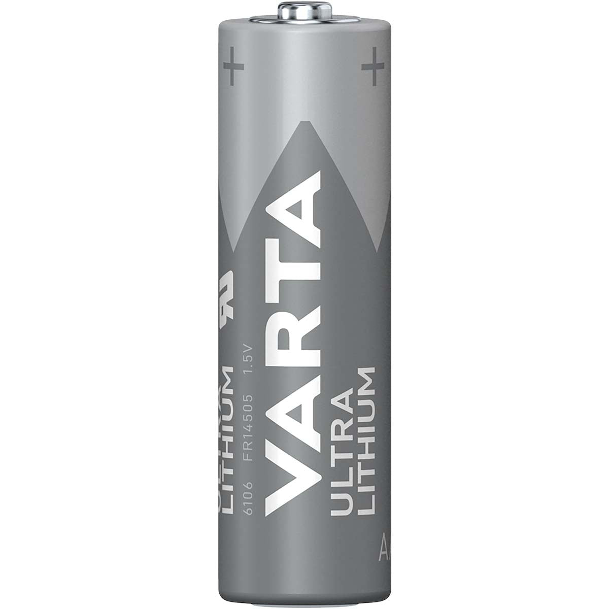 Lithium-Batterie AA | 1.5 V DC | 2900 mAh | 4-Blister-Karte | Grau / Silber