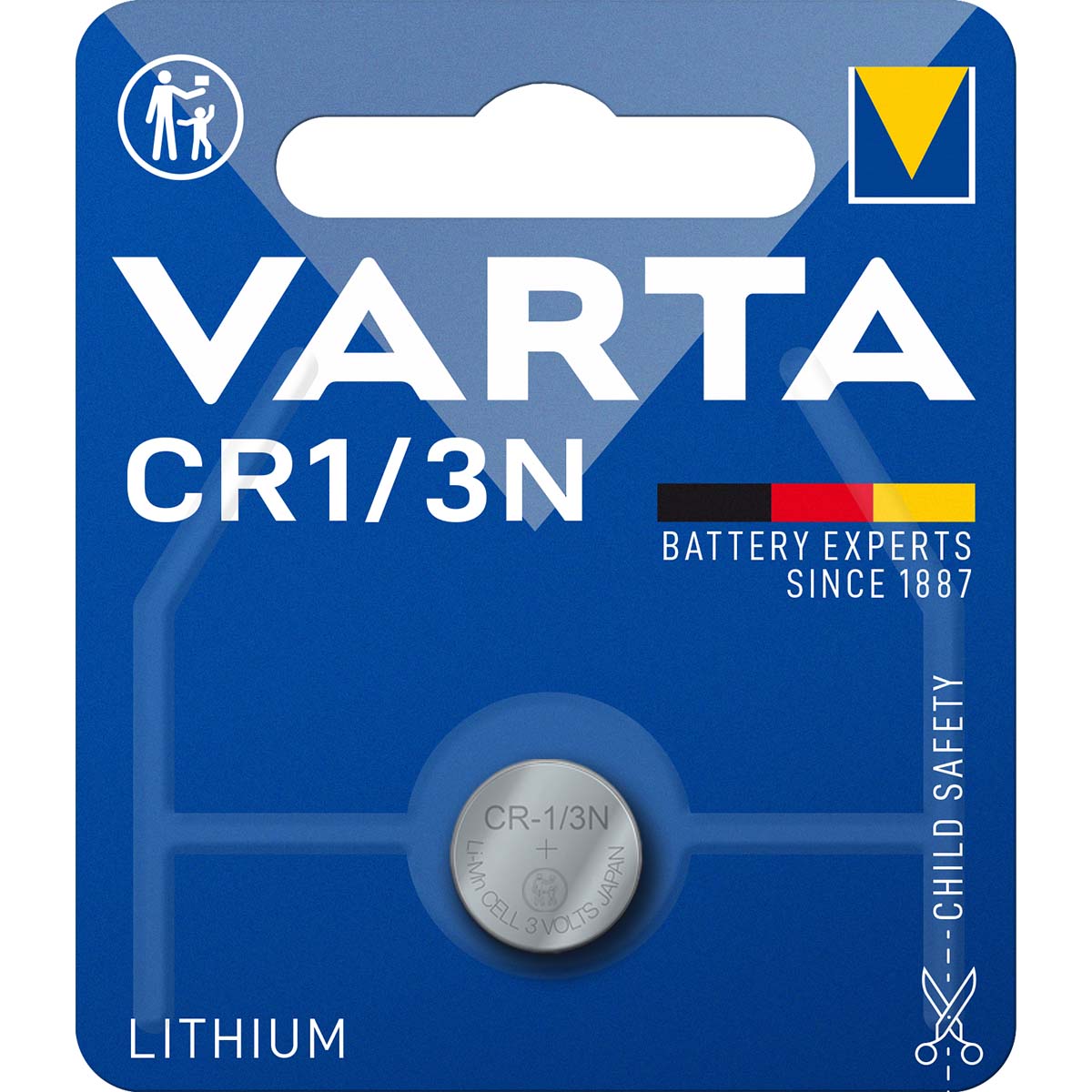 Lithium-Batterie CR1/3N | 3 V | 170 mAh | 1-Blister
