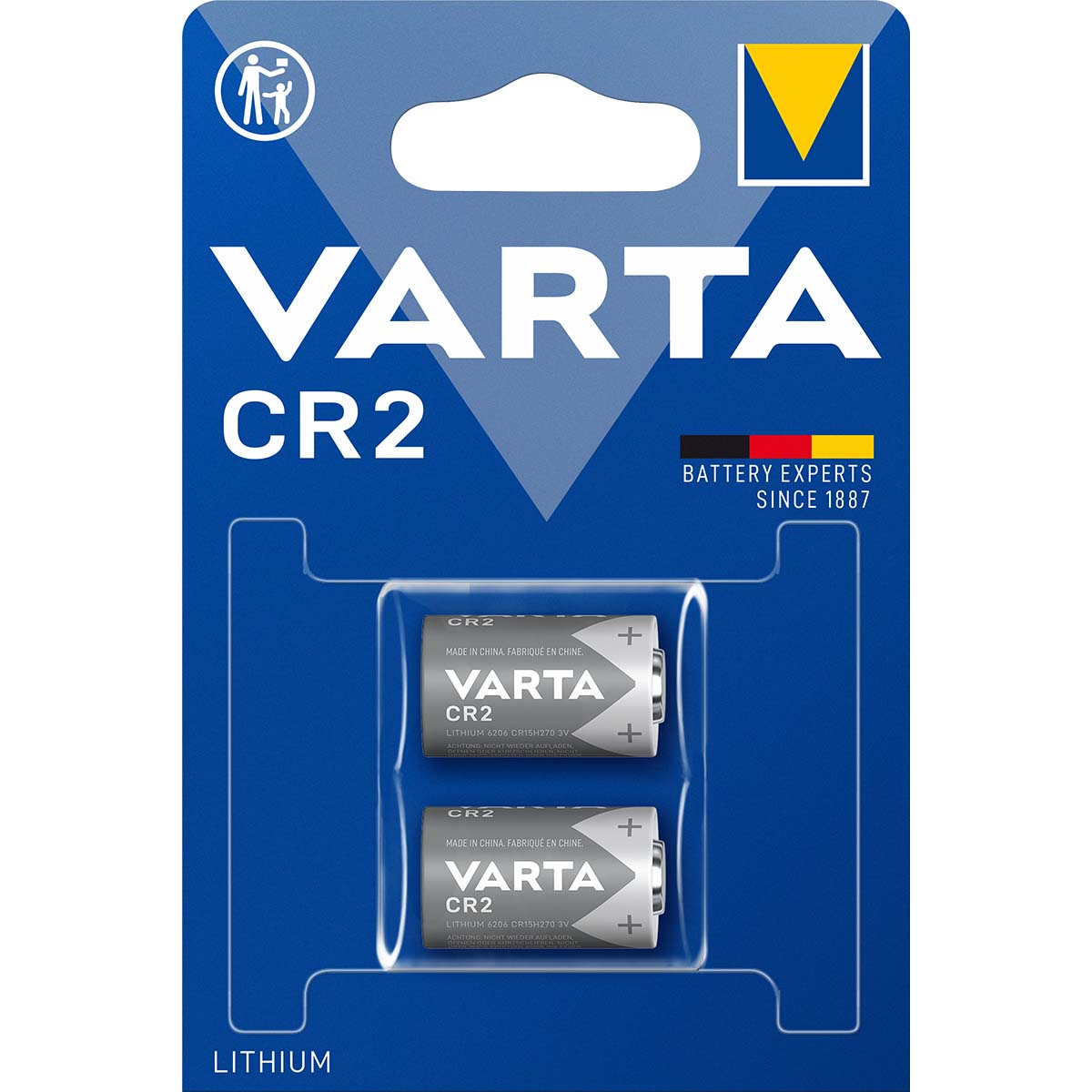 Lithium-Batterie CR2 3 V 2-Blister