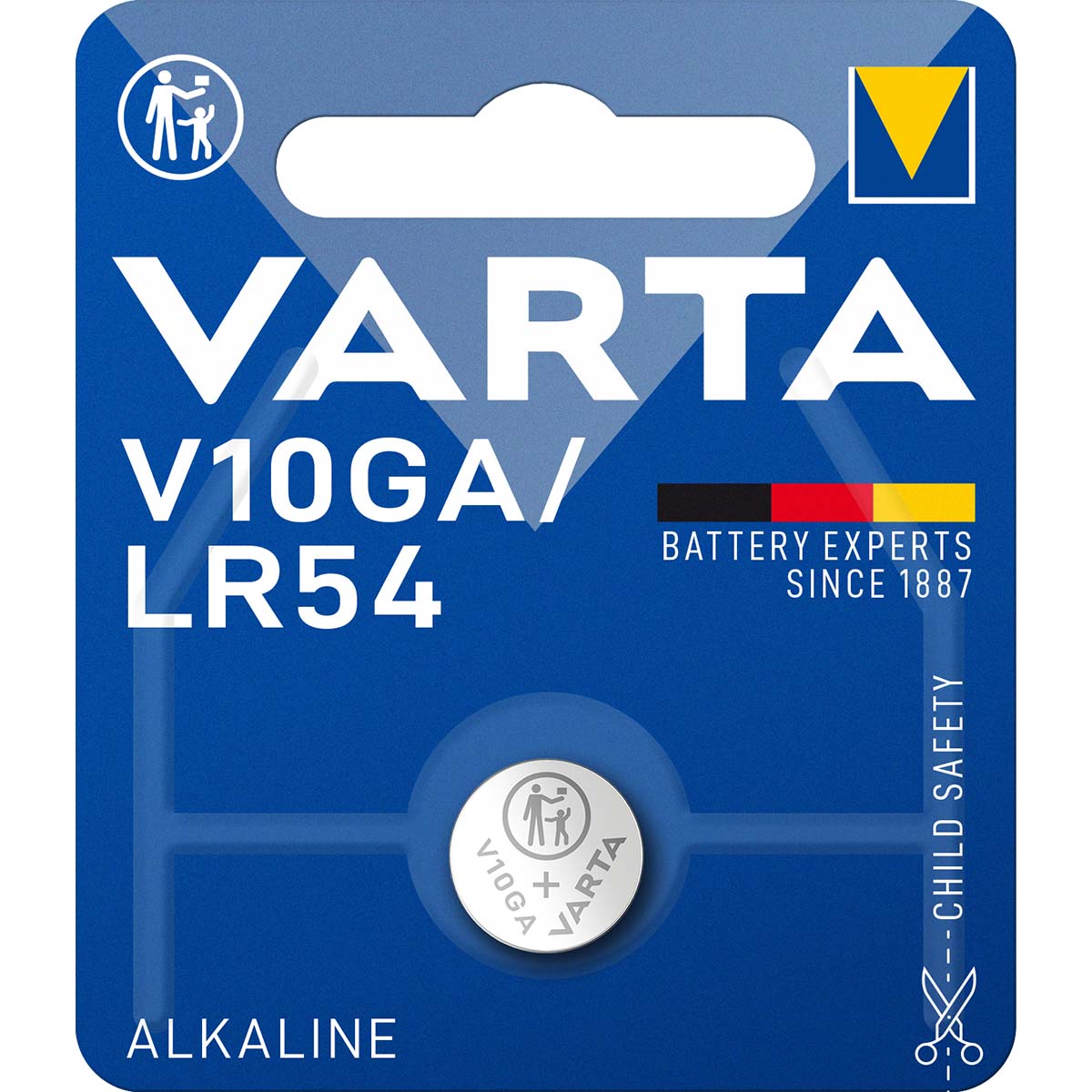 Knopfzellenbatterie LR54 V10GA 1-Blister