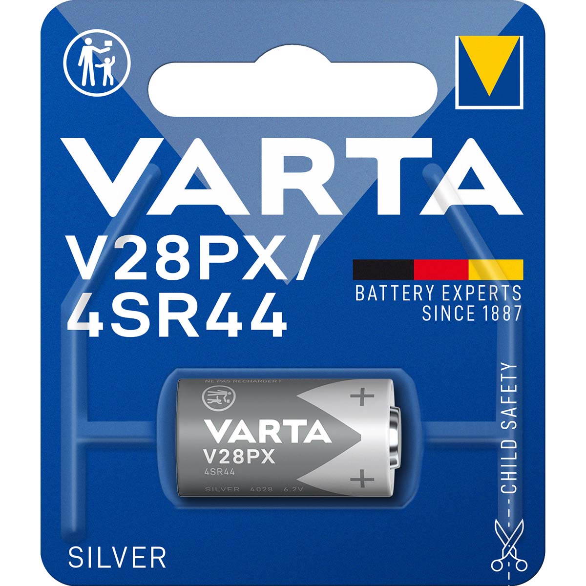 Silber-Oxid-Batterie 4SR44 6.2 V 145 mAh 1-Blister