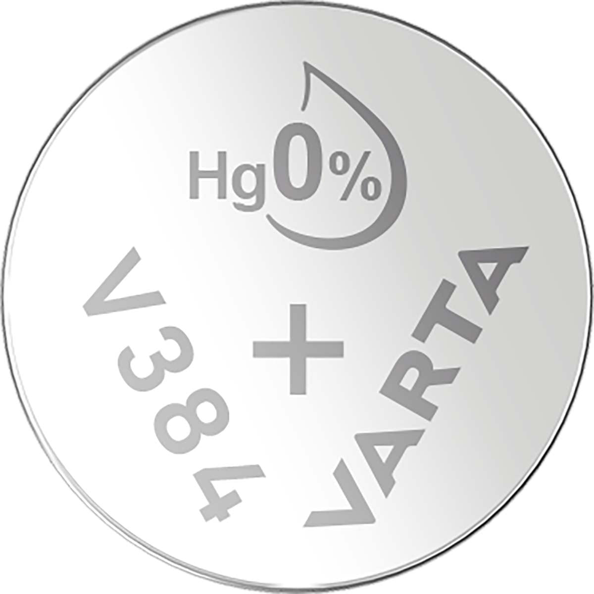 Silber-Oxid-Batterie SR41 | 1.55 V DC | 38 mAh | 1 Packung | Uhr | Silber