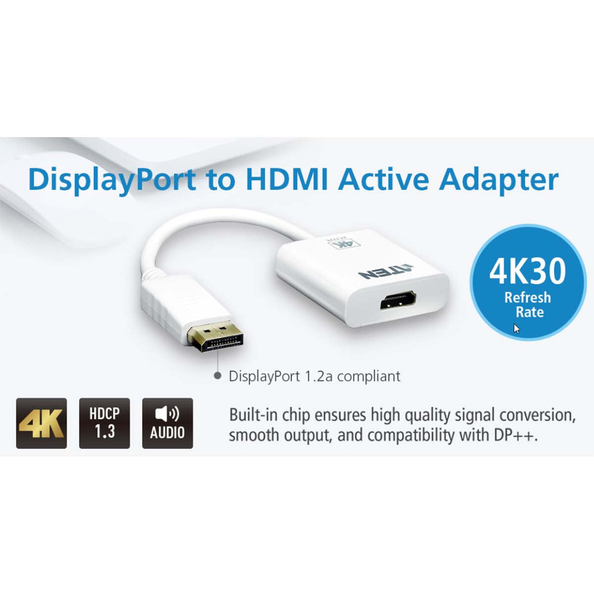 4K DisplayPort auf HDMI Aktiv Adapter