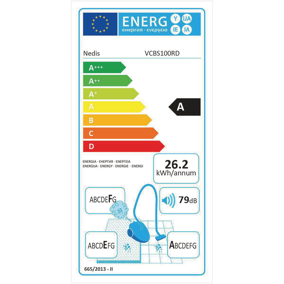 Staubsauger ohne Beutel | Beutellos | 700 W | Staubkapazität: 1.5 l | Kombi-Bürste | Aktionsradius: 7 m | HEPA Luftfilter | Anthrazit / Red