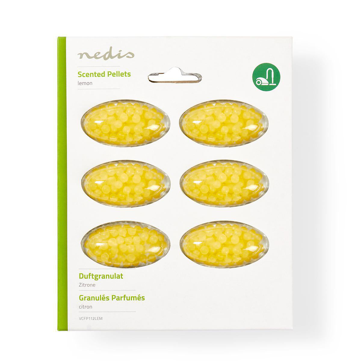 Duftperlen für Staubsauger | Zitrone | 6 Nachfüllungen | Gelb