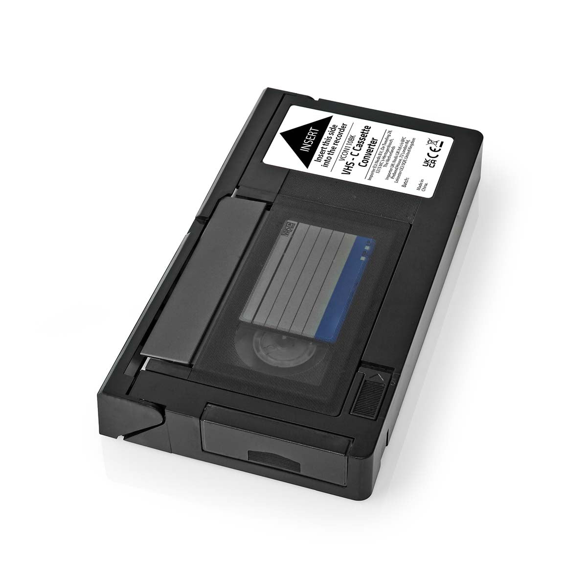 VHS Adapter | Konversation: VHS-C zu VHS | Plug and Play | Schwarz