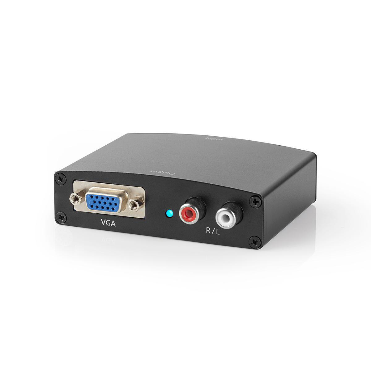 HDMI ™ Converter | HDMI™ Eingang | VGA Female / 2x Cinch Buchse | 1-Weg | 1280x768 | 1.65 Gbps | Aluminium | Anthrazit