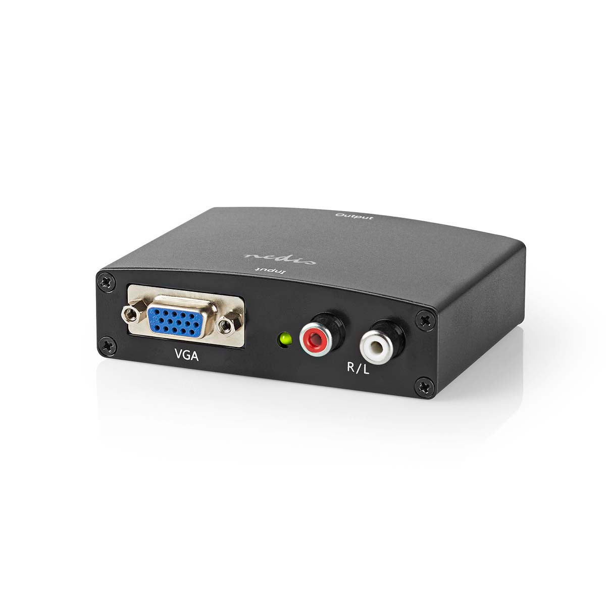 HDMI ™ Converter | VGA Female / 2x Cinch Buchse | HDMI™ Ausgang | 1-Weg | 1080p | 1.65 Gbps | Aluminium | Anthrazit