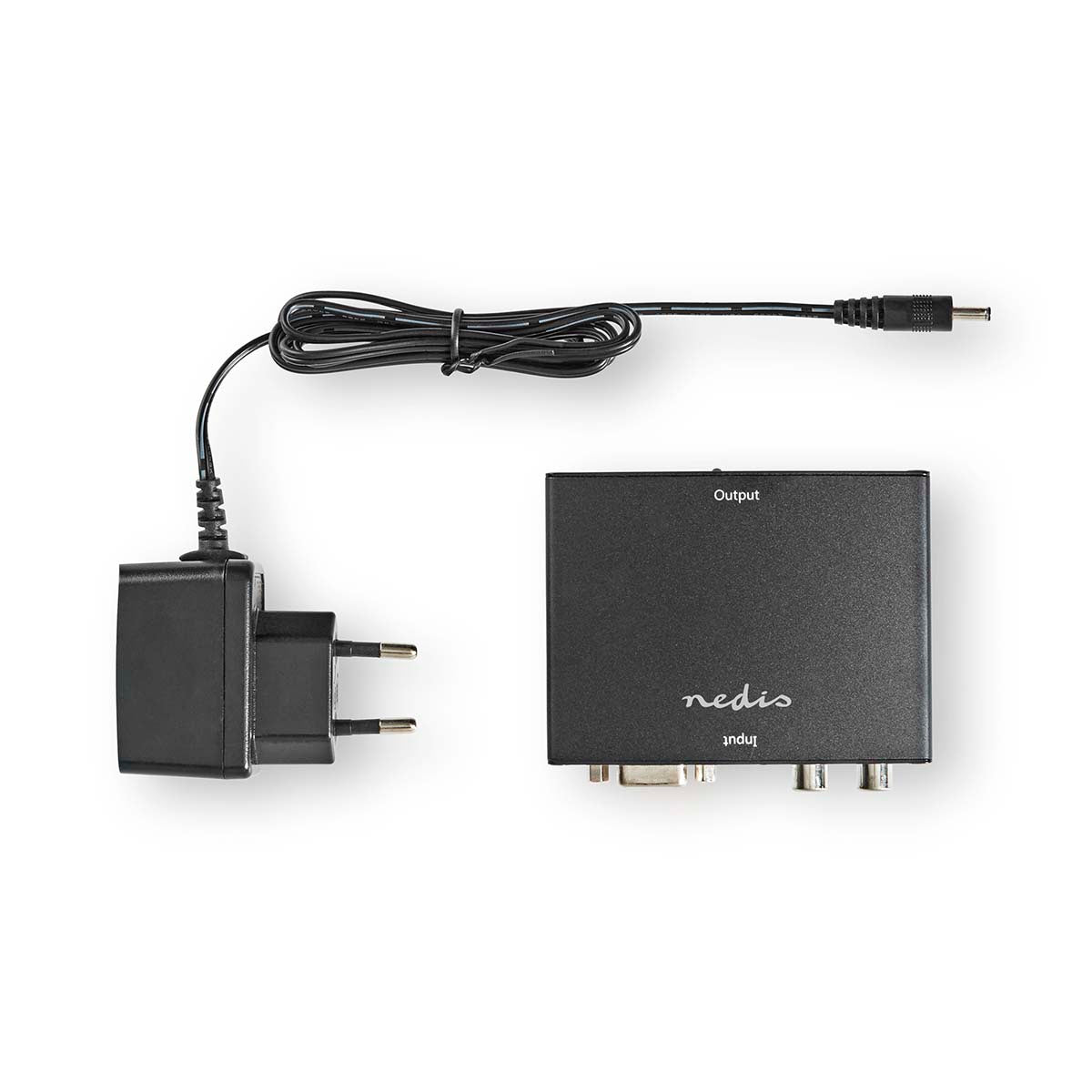 HDMI ™ Converter | VGA Female / 2x Cinch Buchse | HDMI™ Ausgang | 1-Weg | 1080p | 1.65 Gbps | Aluminium | Anthrazit