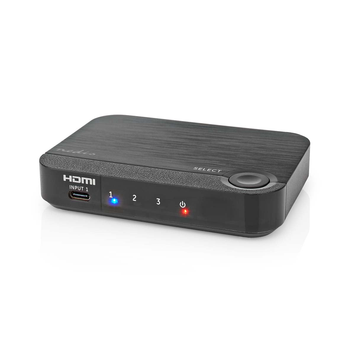 HDMI ™ Converter | 1x USB-C™ / 2x HDMI™ Eingang | 1x HDMI™ Ausgang | 1-Weg | 4K@60Hz | 18 Gbps | ABS | Anthrazit