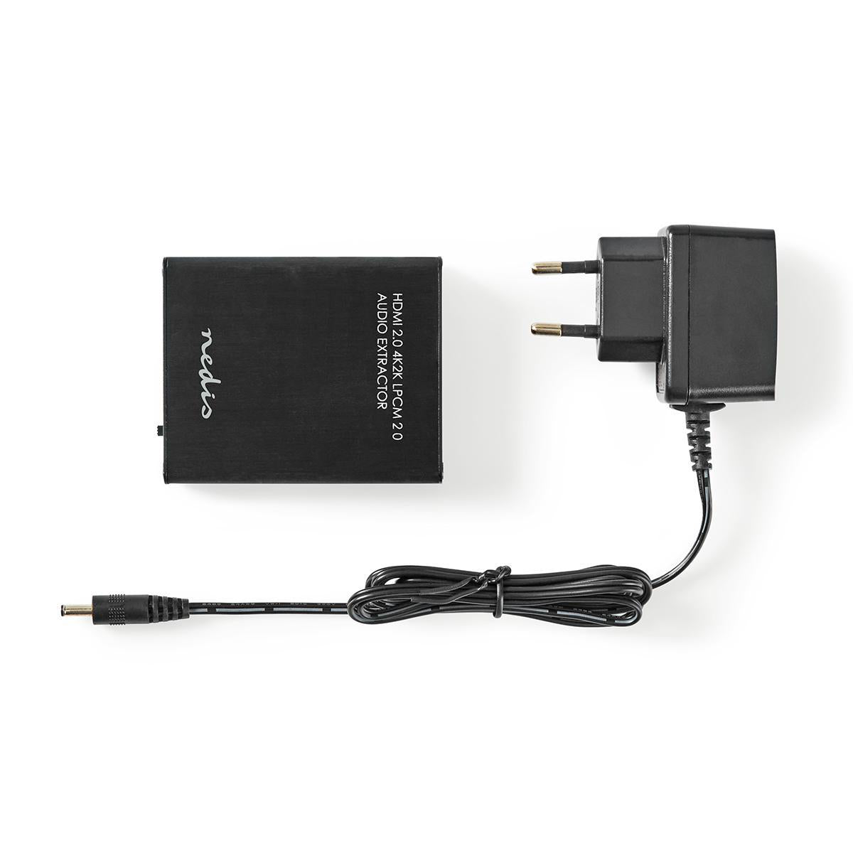 HDMI ™ Extractor | HDMI™ Eingang | HDMI™ Ausgang / TosLink Buchse / 1x 3.5 mm | Maximale Auflösung: 4K@60Hz | 18 Gbps | Metall | Anthrazit | Kartonverpackung