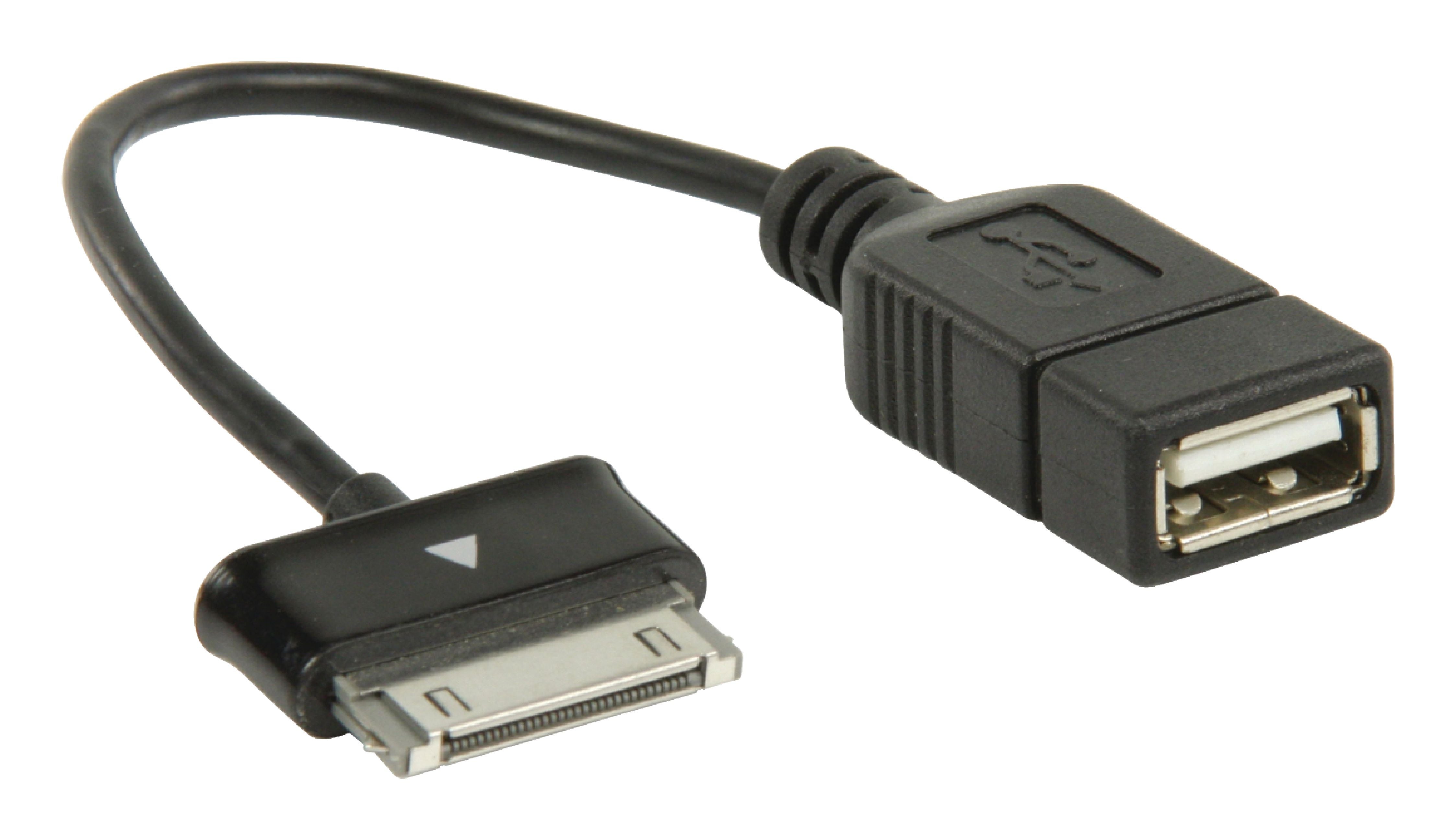 Sync und Ladekabel Samsung 30-pol. male - USB A female 0.20 m Schwarz