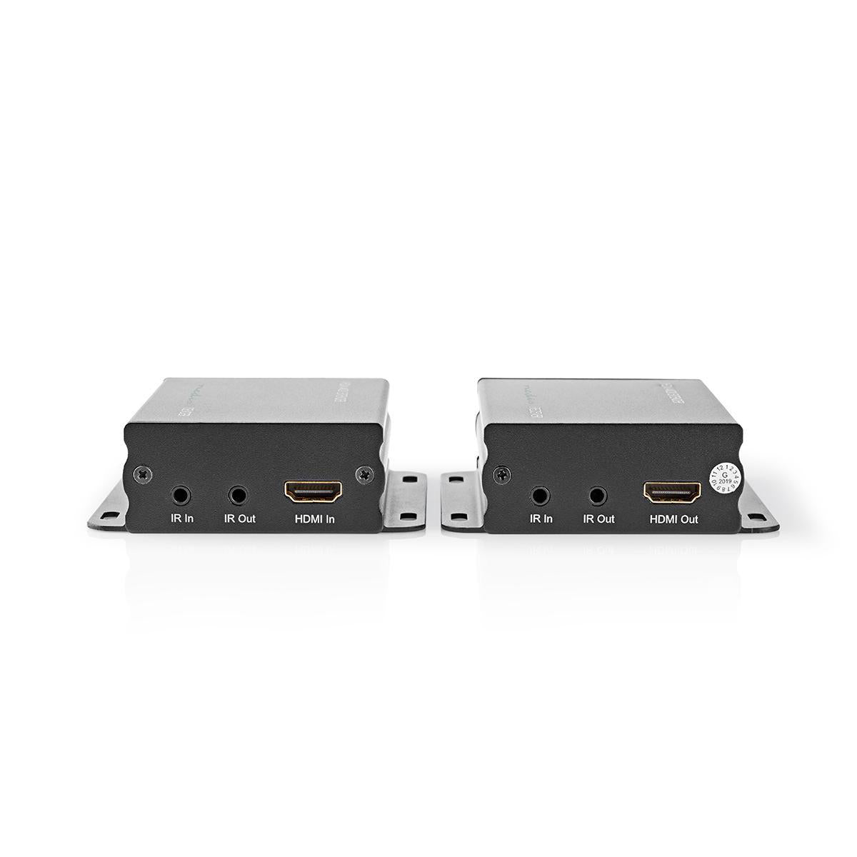 HDMI ™ Extender | Über CAT6 | up to 50.0 m | 4K@30Hz | 10.2 Gbps | IR-Rücksendefunktion | Metall | Anthrazit