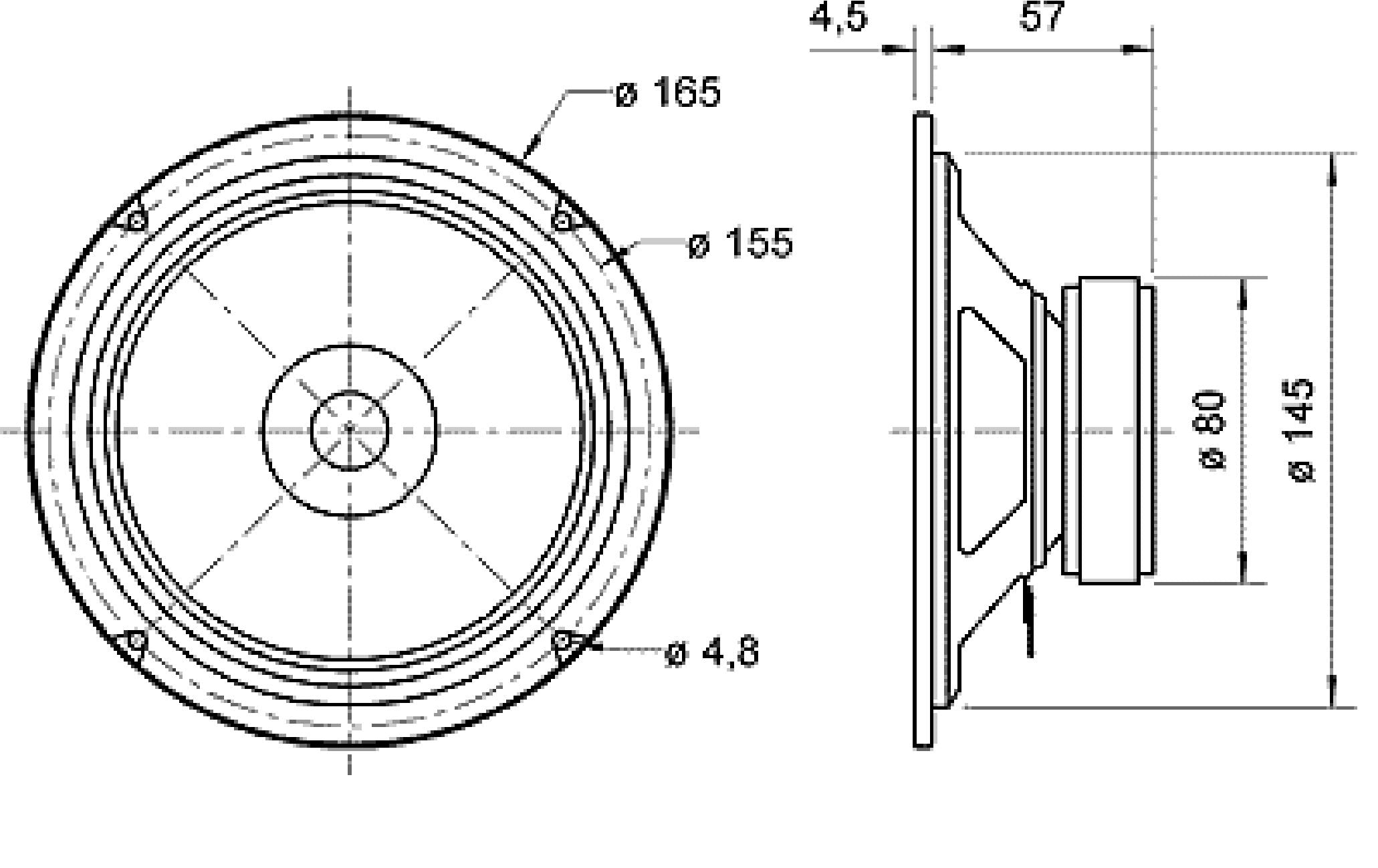 BG 17 - 8 Ohm -16 cm (6,5") Breitbandlautsprecher