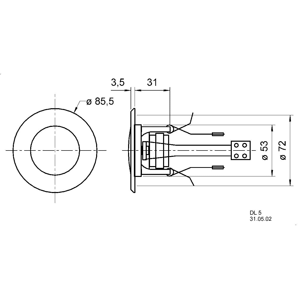 DL 5 - 8 Ohm -5 cm (2") Deckenlautsprecher