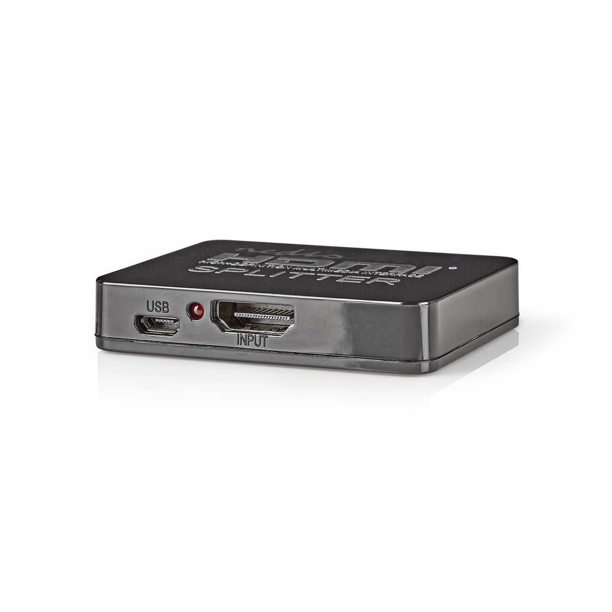 HDMI ™ Splitter | 2-Port port(s) | HDMI™ Eingang | 2x HDMI™ Ausgang | 4K@30Hz | 2.25 Gbps | ABS / PVC | Schwarz