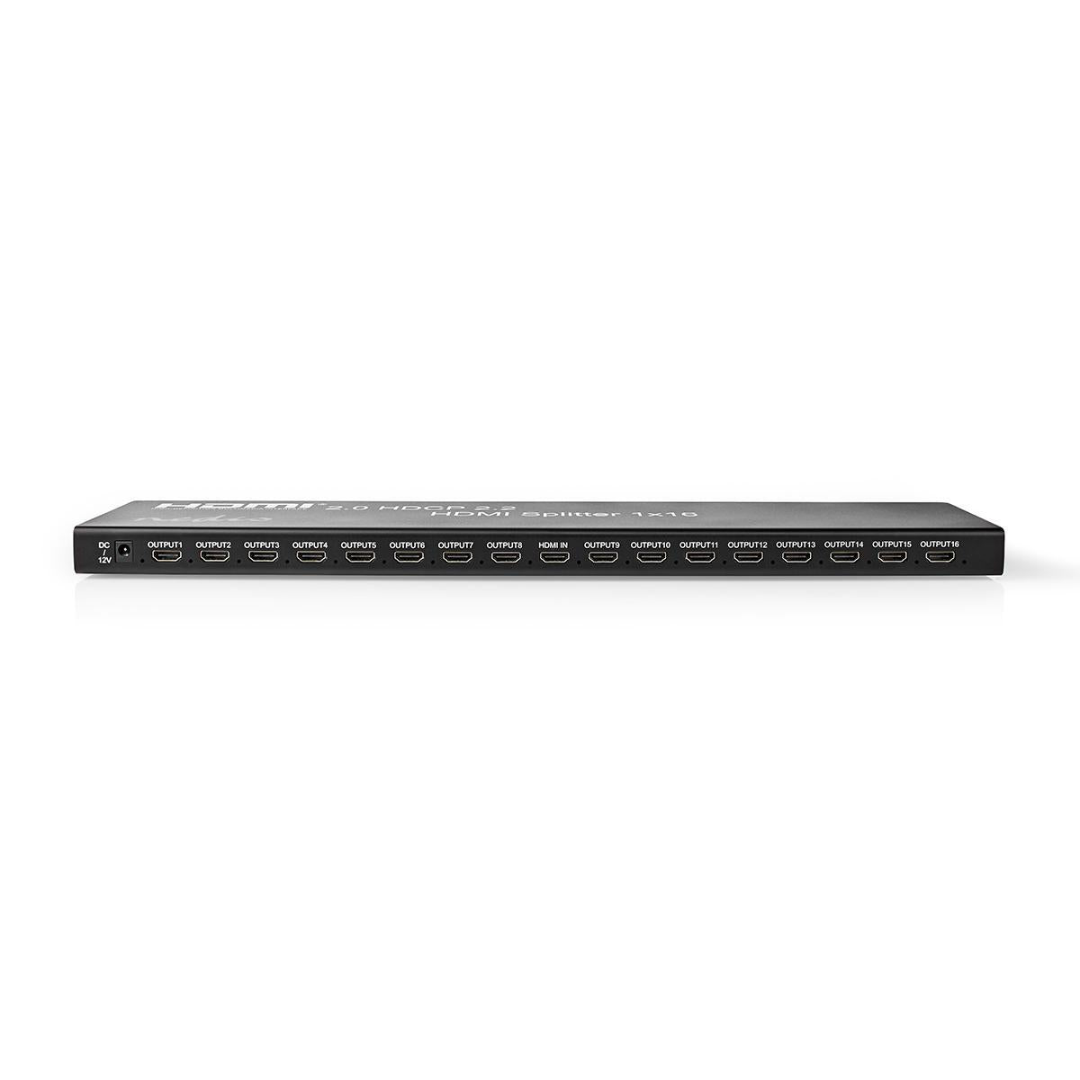 HDMI ™ Splitter | 2 x 8-Port port(s) | HDMI™ Eingang | USB-A Buchse / 16x HDMI™ Ausgang | 4K@60Hz | 18 Gbps | Metall | Anthrazit