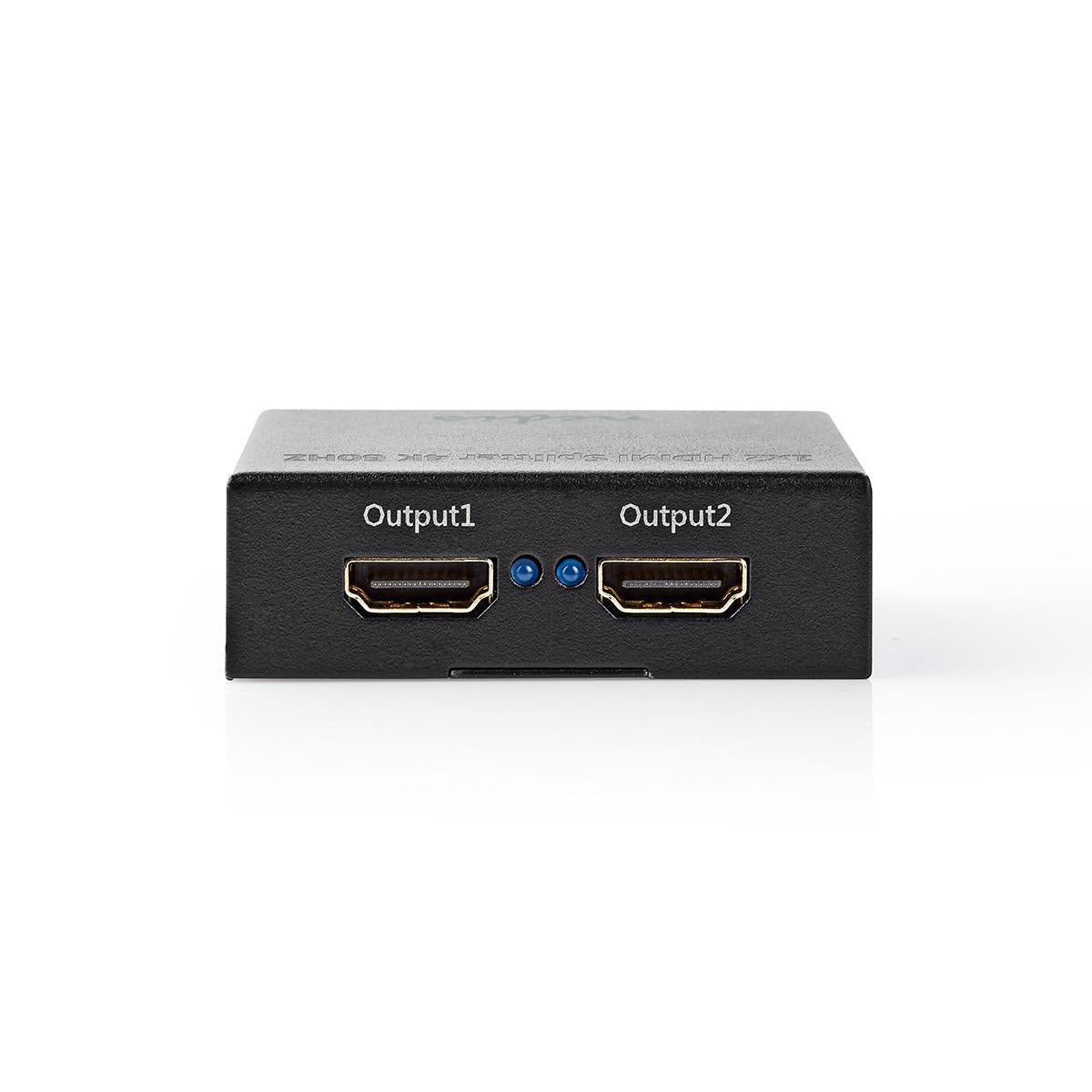 HDMI ™ Splitter | 2-Port port(s) | HDMI™ Eingang | 2x HDMI™ Ausgang | 4K@60Hz | 18 Gbps | Metall | Anthrazit