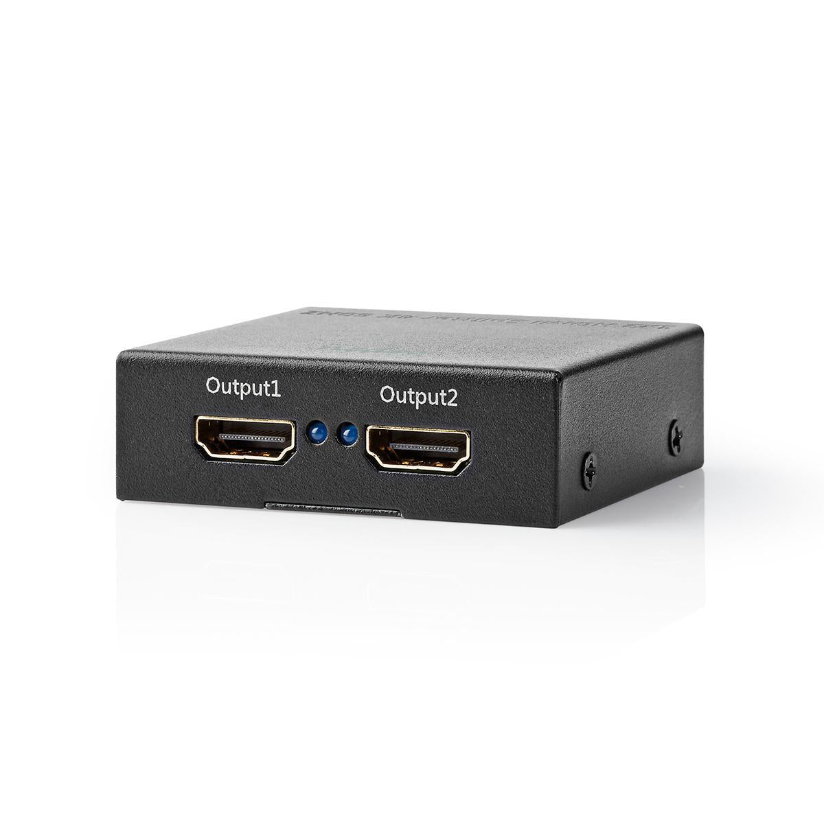 HDMI ™ Splitter | 2-Port port(s) | HDMI™ Eingang | 2x HDMI™ Ausgang | 4K@60Hz | 18 Gbps | Metall | Anthrazit