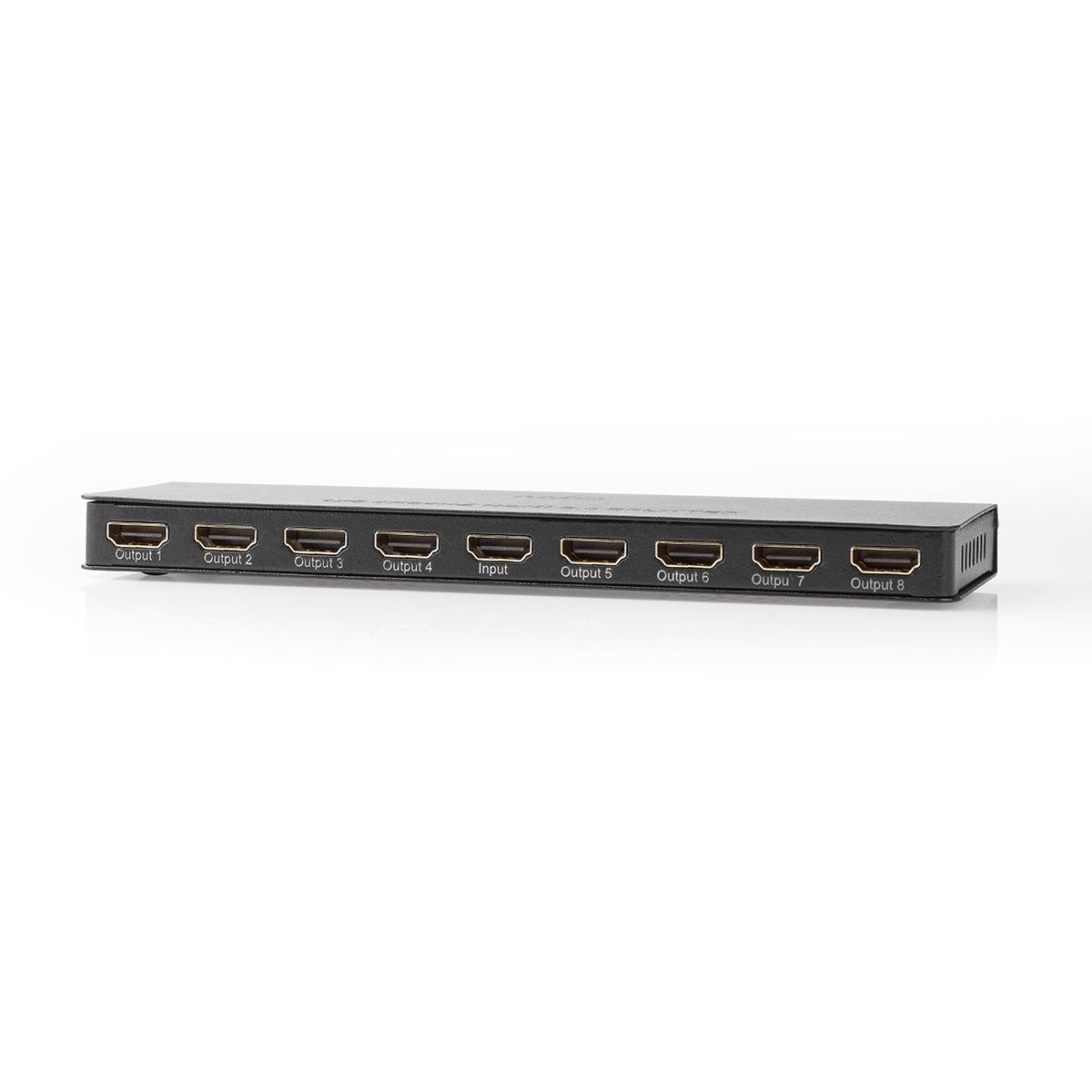 HDMI ™ Splitter | 8-Port port(s) | HDMI™ Eingang | 8x HDMI™ Ausgang | 4K@60Hz | 18 Gbps | Metall | Anthrazit