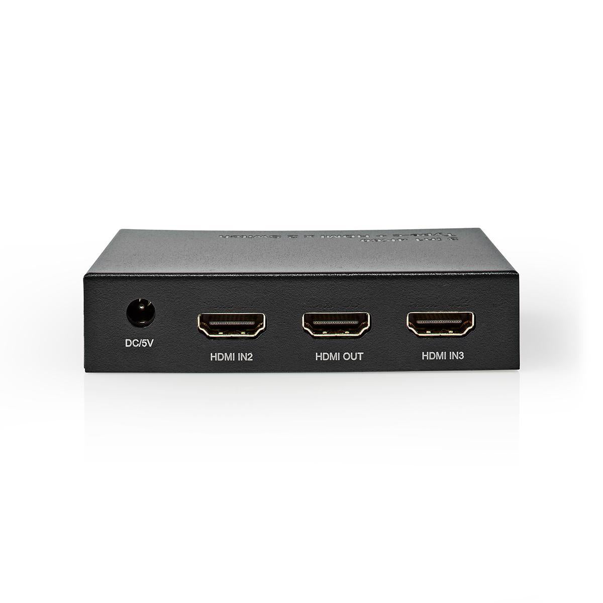 HDMI ™ Schalter | 3-Port port(s) | 1x USB-C™ / 2x HDMI™ Eingang | 1x HDMI™ Ausgang | 4K@60Hz | 18.0 Gbps | Metall | Anthrazit