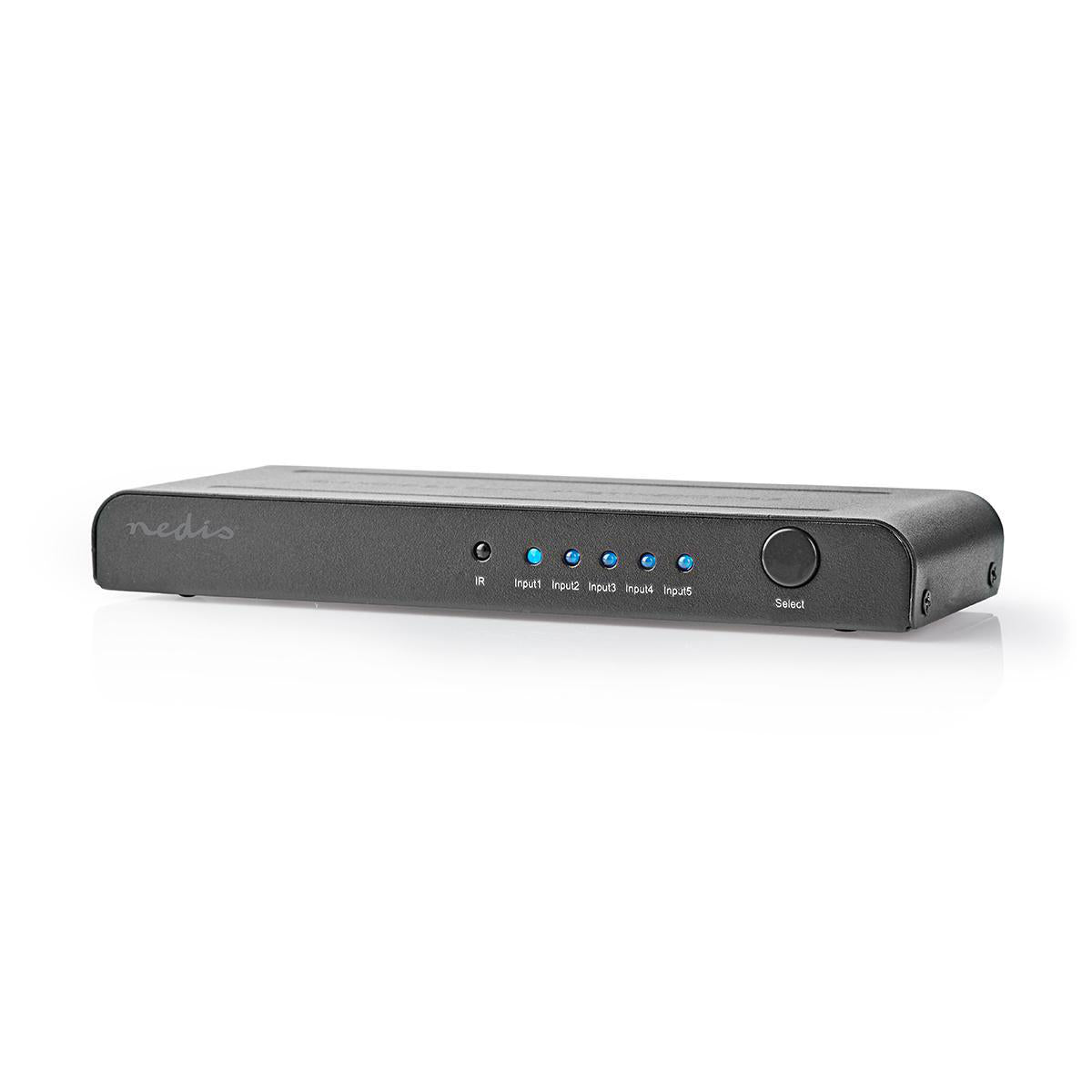 HDMI ™ Schalter | 5-Port port(s) | 5x HDMI™ Eingang | 1x HDMI™ Ausgang | 4K@60Hz | 18 Gbps | ferngesteuert | Metall | Anthrazit