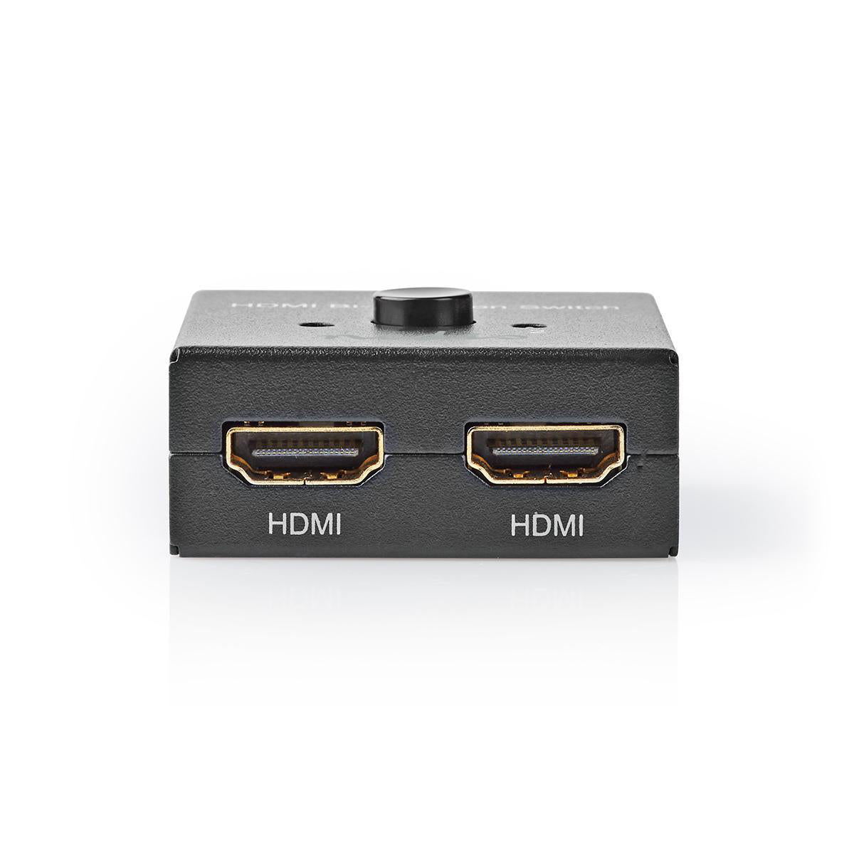HDMI ™ Schalter | 3-Port port(s) | 1x HDMI™ Eingang / 2x HDMI™ Eingang | 1x HDMI™ Ausgang / 2x HDMI™ Ausgang | 4K@60Hz | 6 Gbps | Metall | Anthrazit