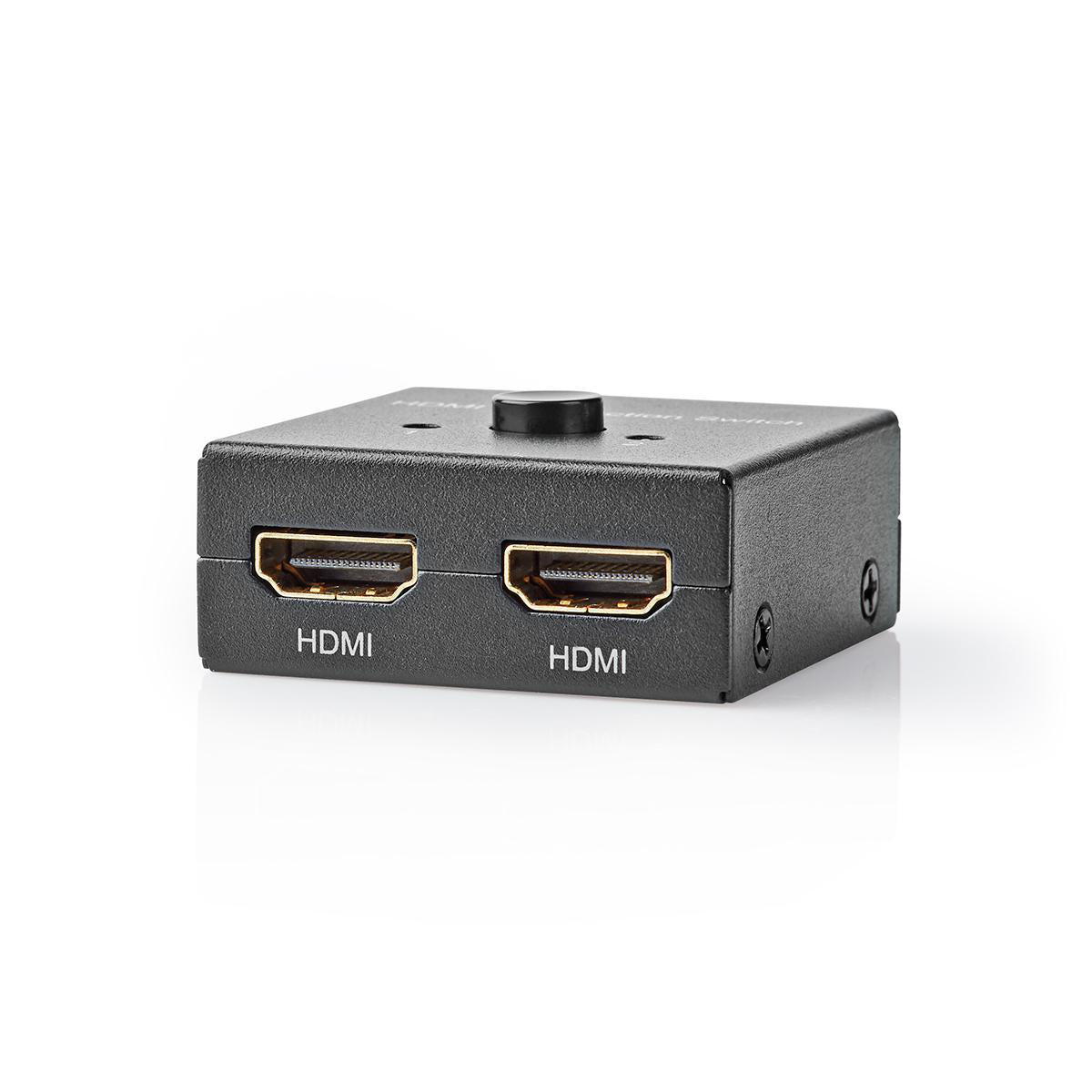 HDMI ™ Schalter | 3-Port port(s) | 1x HDMI™ Eingang / 2x HDMI™ Eingang | 1x HDMI™ Ausgang / 2x HDMI™ Ausgang | 4K@60Hz | 6 Gbps | Metall | Anthrazit