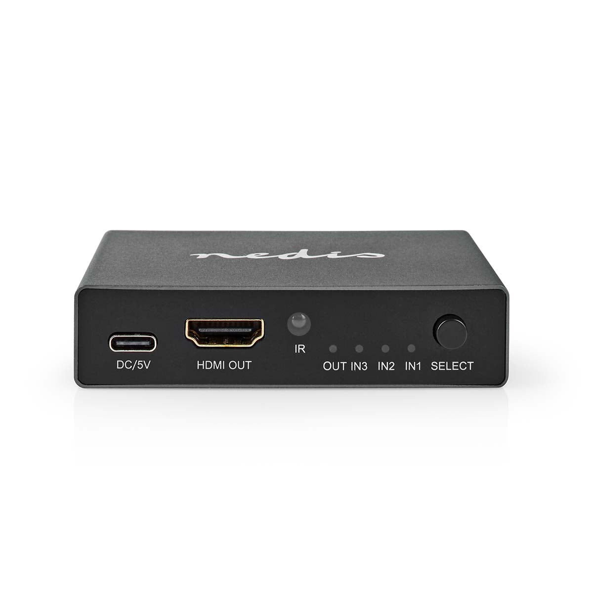 HDMI ™ Schalter | 3-Port port(s) | 3x HDMI™ Eingang | HDMI™ Ausgang | 8K@60Hz | 45 Gbps | ferngesteuert | Aluminium | Anthrazit