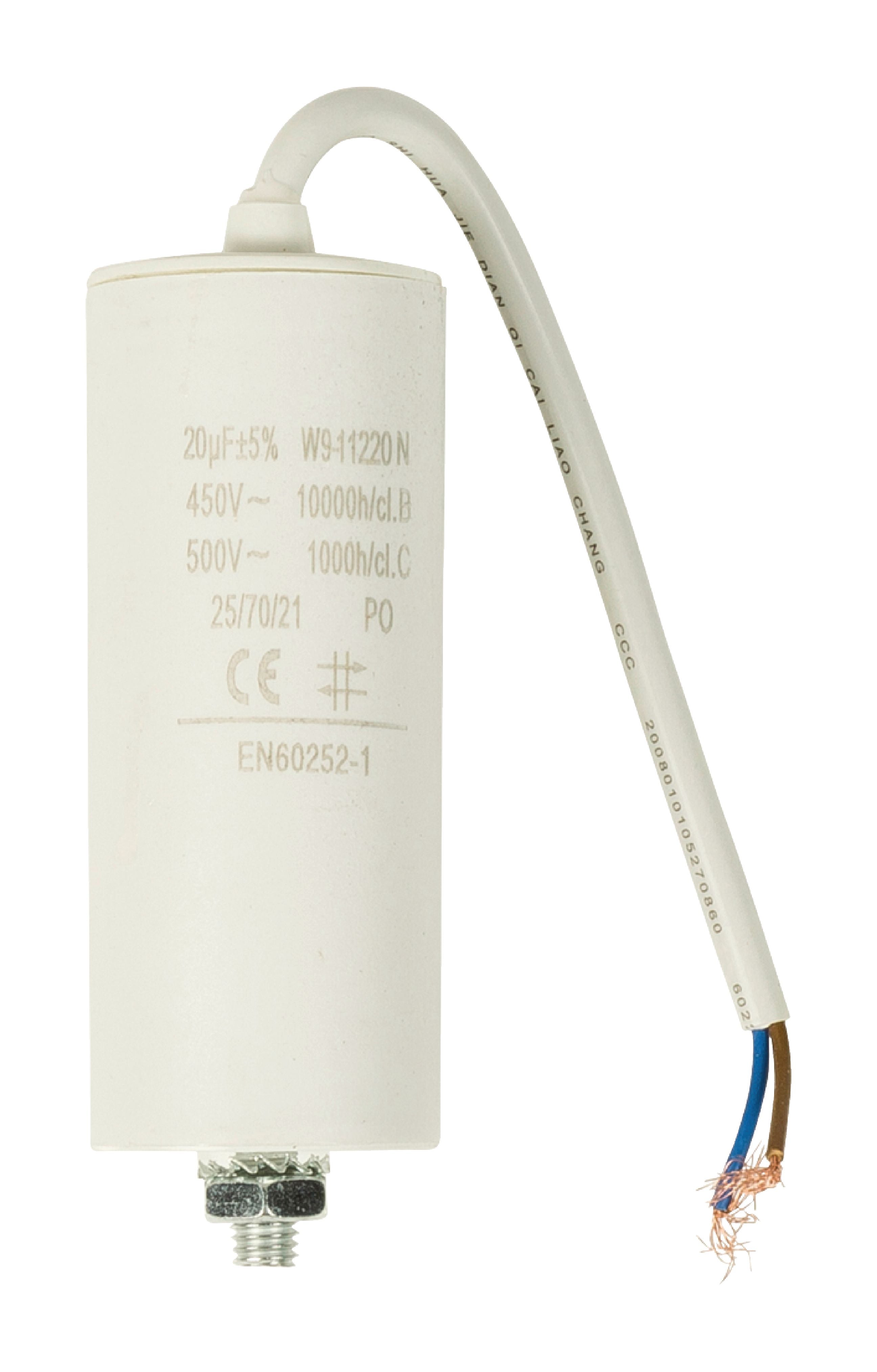Kondensator 20.0uf / 450 V + cable