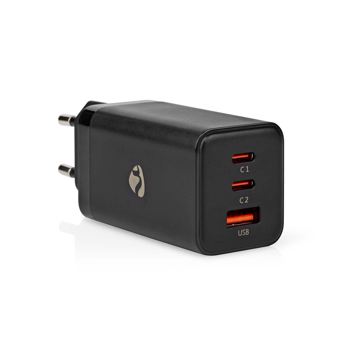 Netzladegerät | 65 W | GaN | Schnellladefunktion | 3.0 / 3.25 A A | Anzahl der Ausgänge: 3 | USB-A / 2x USB-C™ | Automatische Spannungswahl