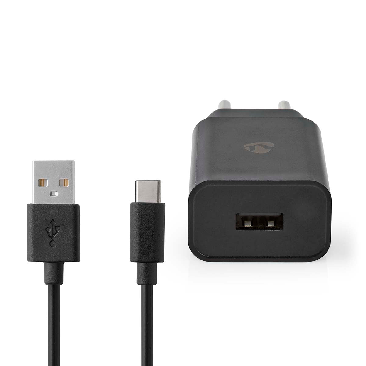 Netzladegerät | 12 W | Schnellladefunktion | 1x 2.4 A A | Anzahl der Ausgänge: 1 | USB-A | USB Type-C™ (Lose) Kabel | 1.00 m | Single Voltage Output