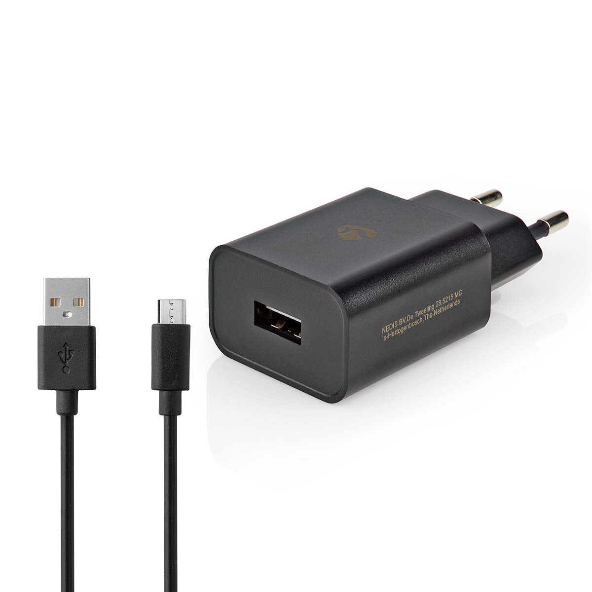 Netzladegerät | 5 W | Schnellladefunktion | 1.0 A A | Anzahl der Ausgänge: 1 | USB-A | Micro USB (Lose) Kabel | 1.00 m | Single Voltage Output