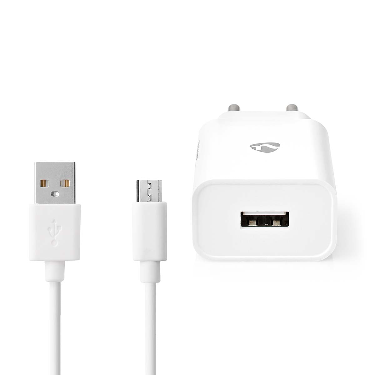 Netzladegerät | 12 W | Schnellladefunktion | 1x 2.1 A A | Anzahl der Ausgänge: 1 | USB-A | Micro USB (Lose) Kabel | 1.00 m | Single Voltage Output