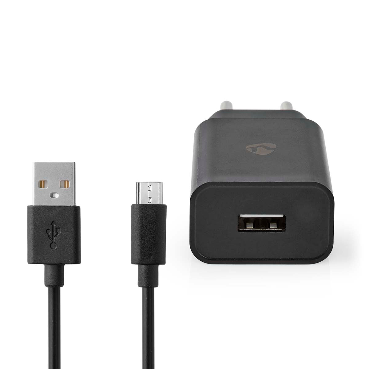 Netzladegerät | 12 W | Schnellladefunktion | 1x 2.1 A A | Anzahl der Ausgänge: 1 | USB-A | Micro USB (Lose) Kabel | 1.00 m | Single Voltage Output