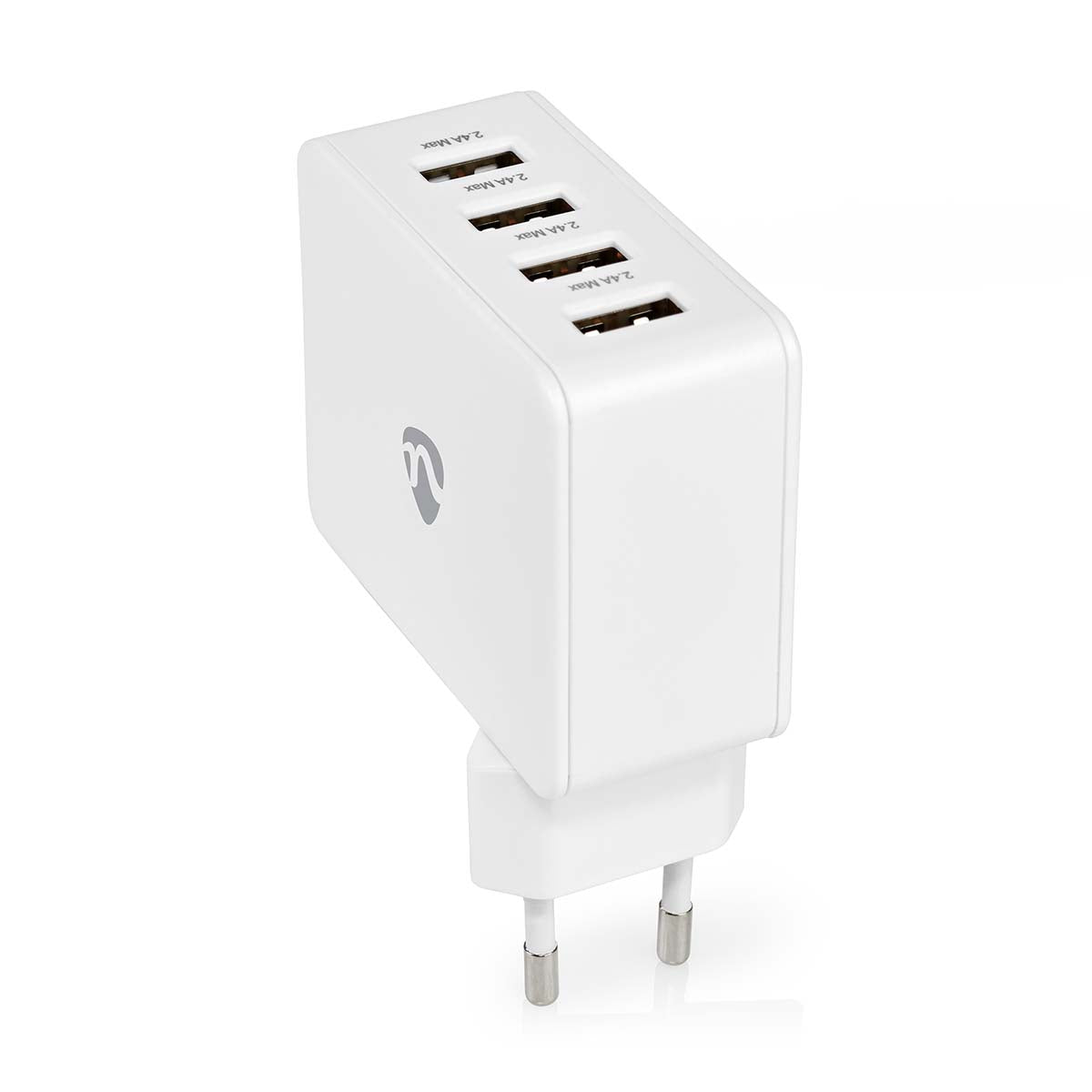 Netzladegerät | 24 W | Schnellladefunktion | 4x 2.4 A | Anzahl der Ausgänge: 4 | 4x USB-A | Kein Kabel im Lieferumfang enthalten | Single Voltage Output